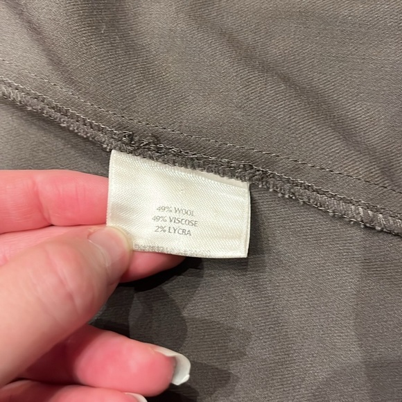 Eileen Fisher Brown Jacket Wool Viscose Sz M Petite Minimalist Lagenlook - Picture 5 of 9